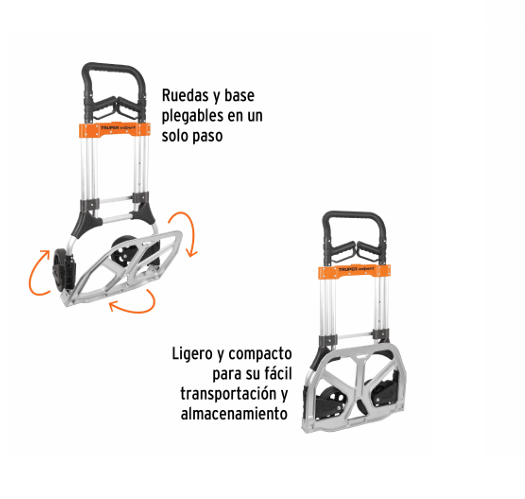 Carreta de carga plegable Truper - 200 kg - Imagen 4