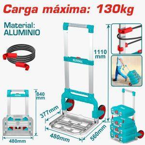 Carretilla Plegable Aluminio Total - 130KG